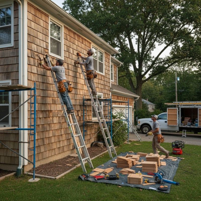 Local House Siding Repair pros at work